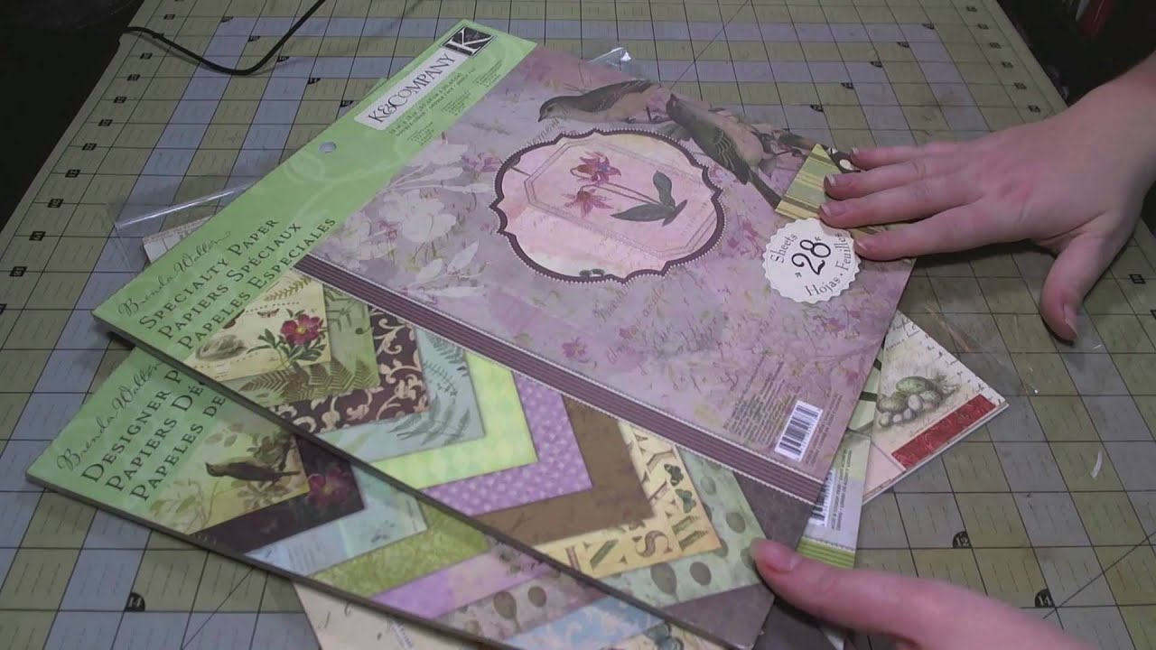 Scrapbooking: Preparing for a Mini Album scrapbooking tarjetas