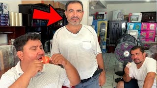 Haciendo Un Reto Con Mi Primo Comiendo Helados En Su Tienda