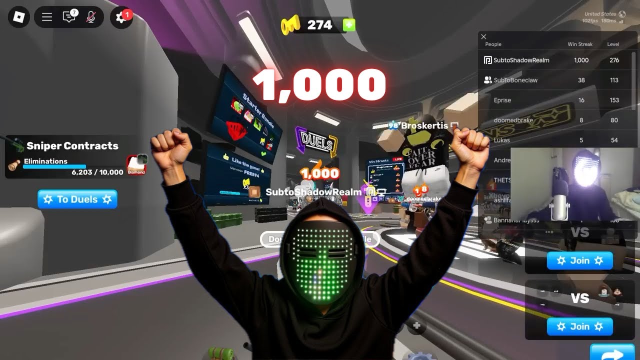 Getting to a 1000 S*T*R*E*A*K in Rivals #roblox #rivals #gaming #games ...