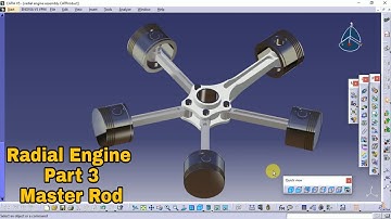 Radial Engine Assembly Part 3 | Master rod | CATIA V5 PRACTICE TUTORIAL 6