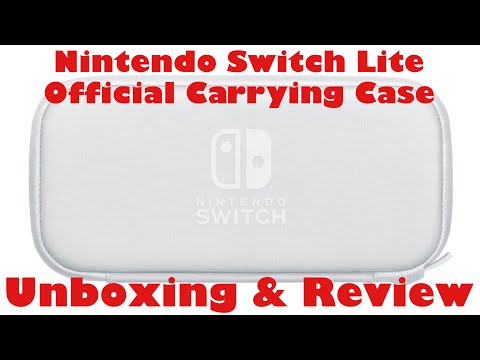 Review & Unboxing of the Nintendo Switch Lite Official Carrying Case by Nintendo