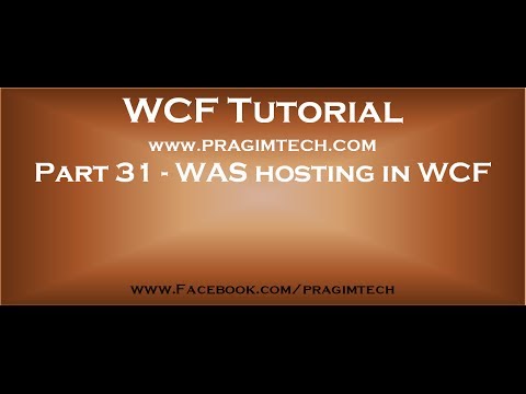 Video: Wat is hosting in WCF?