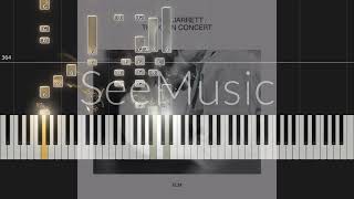 Keith Jarrett - Köln, January 24, 1975, Part I(Live) | MIDI Transcription and SeeMusic Visualization