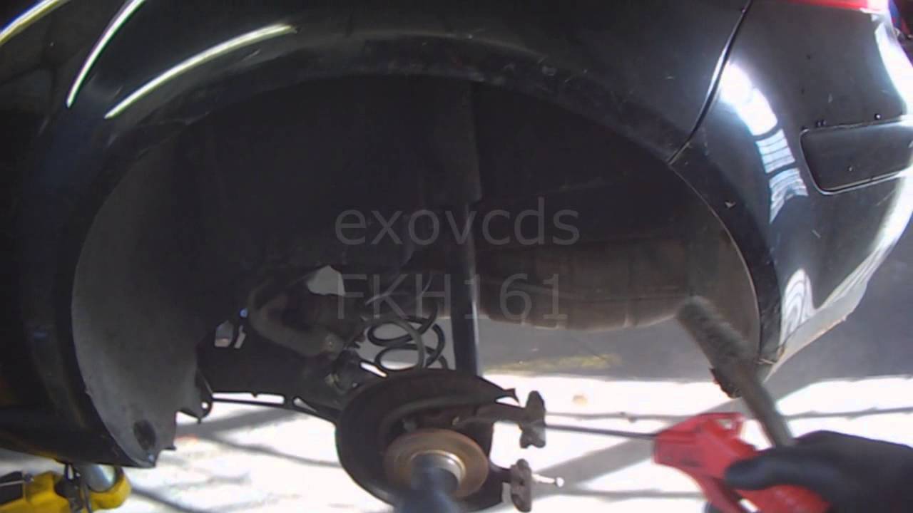 VW A4: Rear Wheel Speed (ABS) Sensor Replacement - YouTube