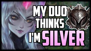 My Duo Thinks I'm SILVER But Later Says I'm 'Hacking' | Challenger Undercover