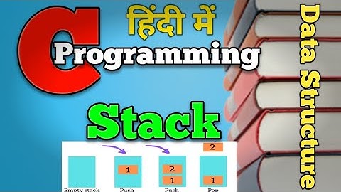 Stack Implementation in C Programming | Stack implementation using Linked List | Data Structure
