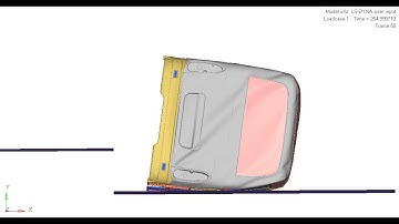 Bus roll-over test ECE R66.01 - LiAZ - back view