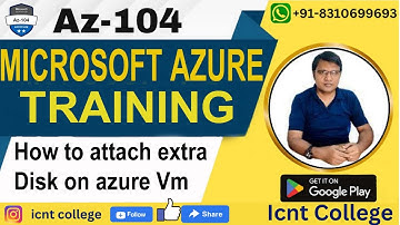 #10|| how to attach extra disk on azure vm || Microsoft azure Administrator l AZ-104