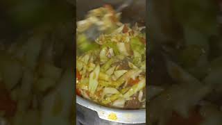 Band Gobhi Gosht Cooking 😋 #shorts #ytshorts #cooking