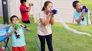 Nong Beam | Playing with a bubble snake screenshot 4