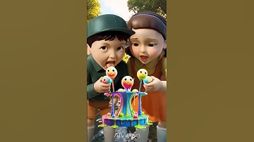 Squid Game AI Edible Slime Sweet Balls ASMR #ai #asmr #squidgame #squidgame3