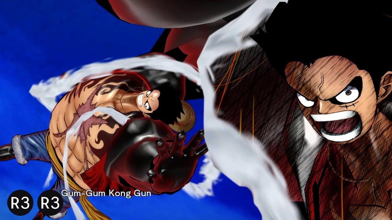One Piece Burning Blood Luffy (Gear 4 Bounceman) Complete Moveset