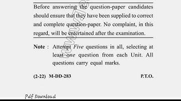 MSc Physics 4th Sem Renewable Energy Resources Question Paper