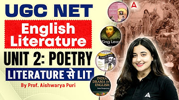 UGC NET English Literature Unit 2 Poetry | UGC NET English Poetry By Aishwarya Ma