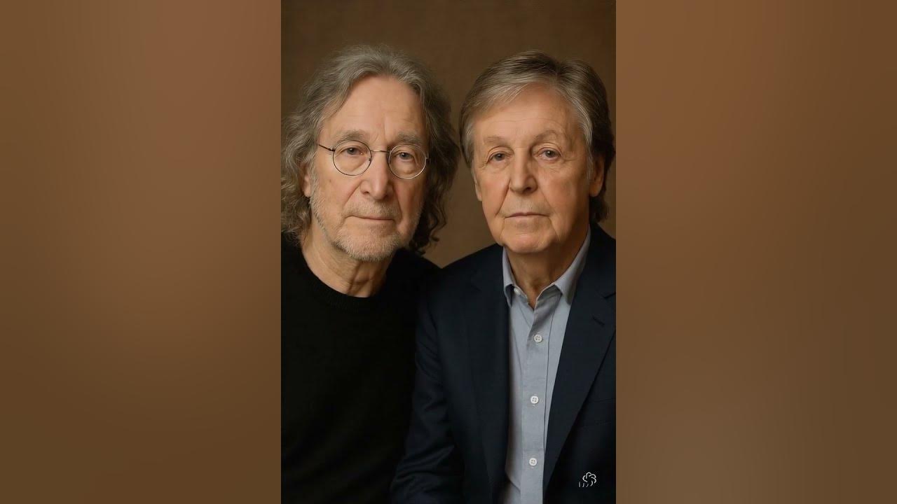 John Lennon and Paul McCartney AI Portrait of life how it may of looked today. #beatles #ai #love
