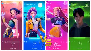 KPop Demon Hunters _ The saja Boys first meeting - Coffin Dance Song TILES HOP