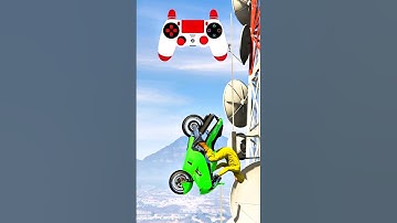 hakuchou bike gliding in gta v pt302🏍️ #shorts #gtaonline #bikestunt