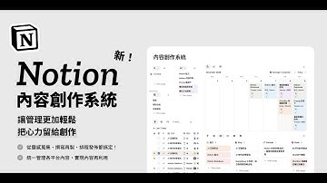 Notion 內容創作模版2.0 功能介紹影片