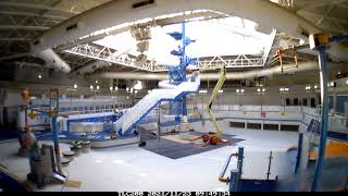Timelapse: Windsor Leisure Centre staircase with balustrading
