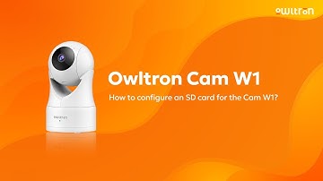 How to insert an SD card into the Owltron cam W1 and configure the local storage