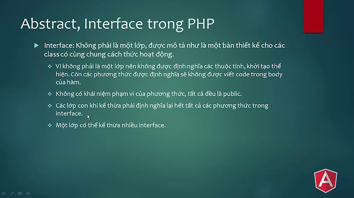 So sánh interface và abstract class php