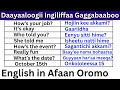 Daayaaloogii Ingiliffaa Gaggabaaboo Kutaa 7 English In Afaan Oromo Dialogues In Afaan Oromo Part 7