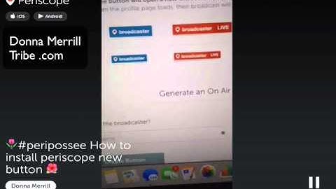 How To Put A Periscope Button On Your Blog