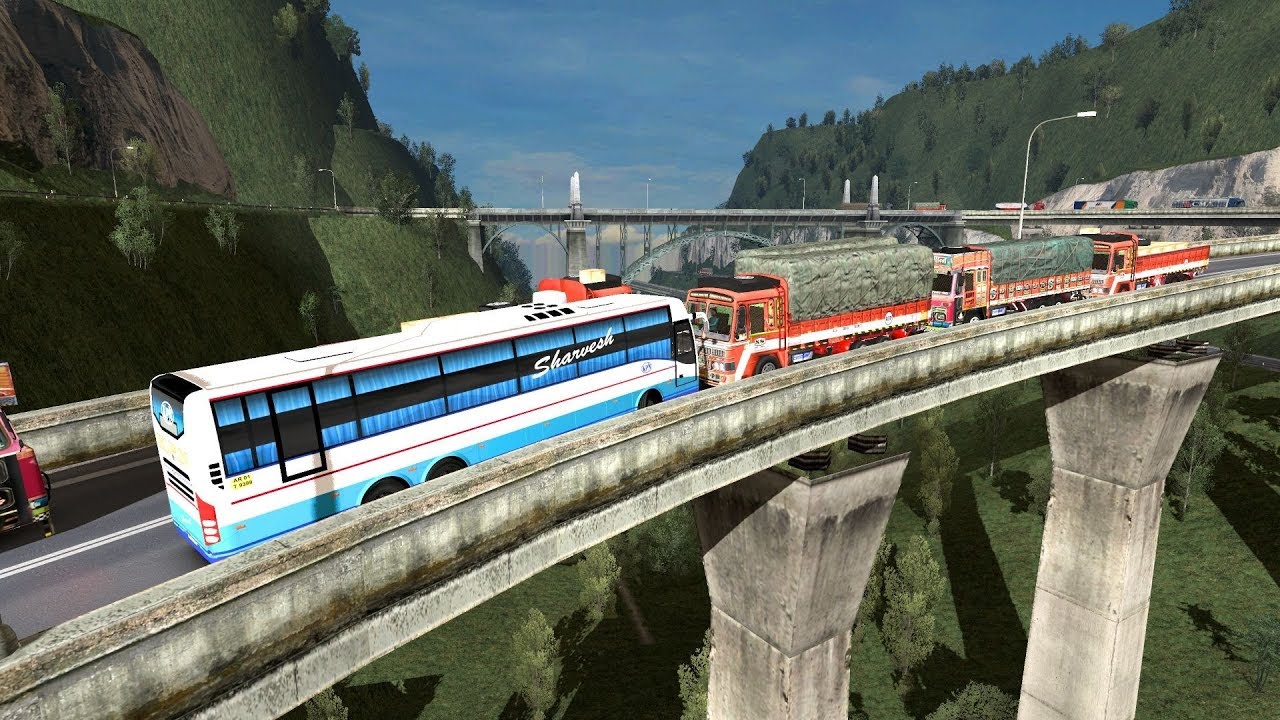 Heavy load Lorry Driver Fight With Volvo Bus | Euro Truck Simulator 2