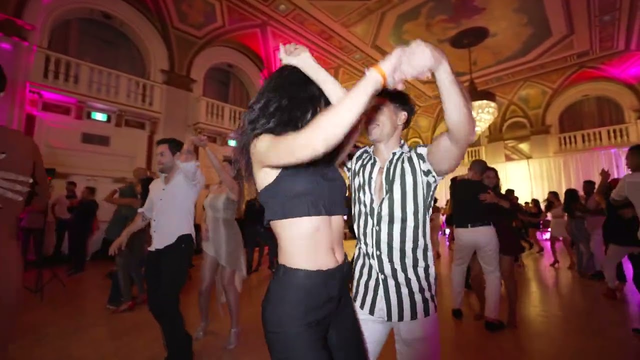 Pablo and lilit bachata social dance at canada salsa congress 2022