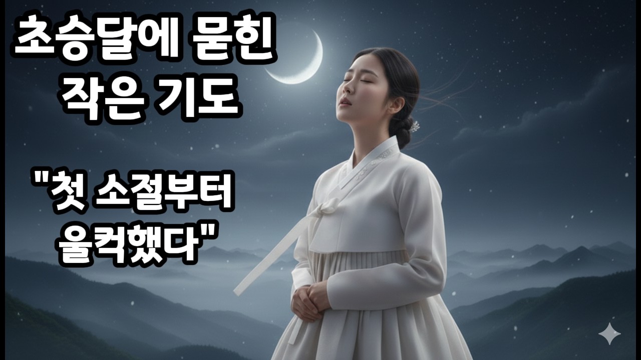 [ 초승달에 묻힌 작은기도 ]  국악 한(恨)과 현대 감성을 담은 퓨전 국악 발라드 |  달빛 아래 스며든 국악 발라드의 깊은 한(恨) 국악발라드 퓨전국악 중모리 감성음악