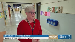 'I was shocked': Latest Teacher of the Week gets emotional after surprise