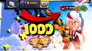 PEGUEI! TODOS OS BRAWLERS RANK 30 (1000) BRAWL STARS!!