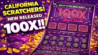 New Released 100X California Lottery Scratcher! 
