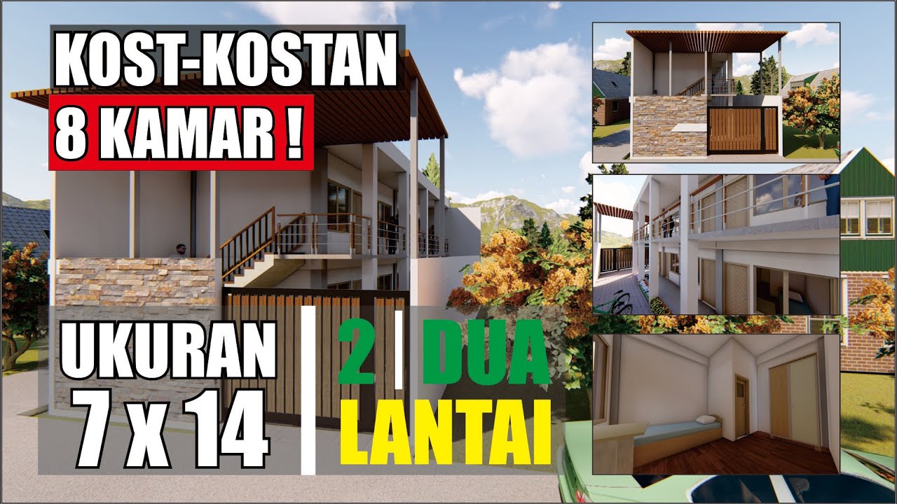  Desain  Rumah Kost Minimalis Kekinian  Kamar  Mandi Dalam 8 