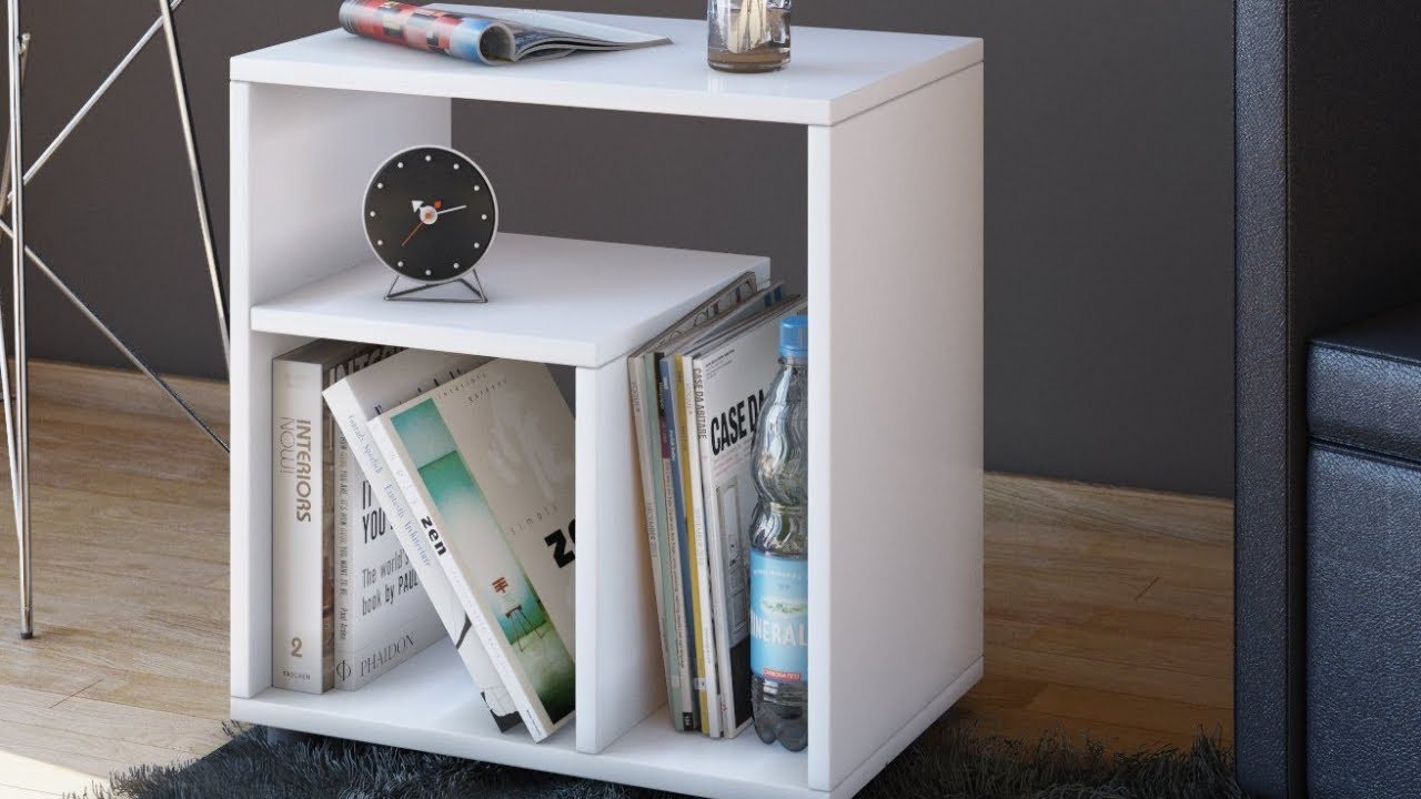 Heera Moti Corporation Side Table, Side Table, End Table(FinishWhite