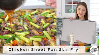 Chicken Sheet Pan Stir Fry Dinner