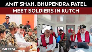 Gujarat News | Gujarat CM Bhupendra Patel, Amit Shah Join Soldiers at India-Pakistan Border In Kutch