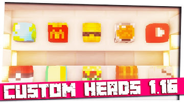 Minecraft 1.16/1.15 How to spawn Custom Heads｜Easiest Way｜Custom Head in 1.16｜Java Only