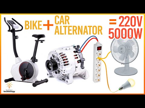 I turn bicycle into an energy generator for your home | Free Energy #3