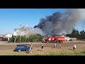 Приехала пожарная машина тушить пожар в Кизиле
