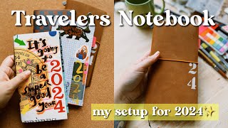 Travelers Notebook Journal ♡ SET UP 2024 | Janethecrazy