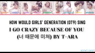 How would Girls' Generation (OT9) sing I Go Crazy Because of You (너 때문에 미쳐) by T-ARA