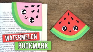 How to Make a Watermelon Bookmark  Corner Bookmark Ideas