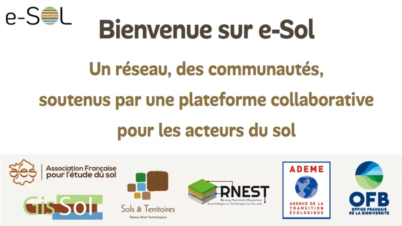 Comprendre e-Sol, un réseau de communautés autour des sols
