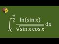 Using Parameter Differentiation and the Beta Function to Evaluate a Logarithmic Integral