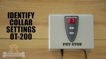 OT200 Identify Collar Settings