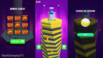 Drop Stack Ball - Fall Helix Blast Crash 3D #2(level 20-50) - Android Gameplay