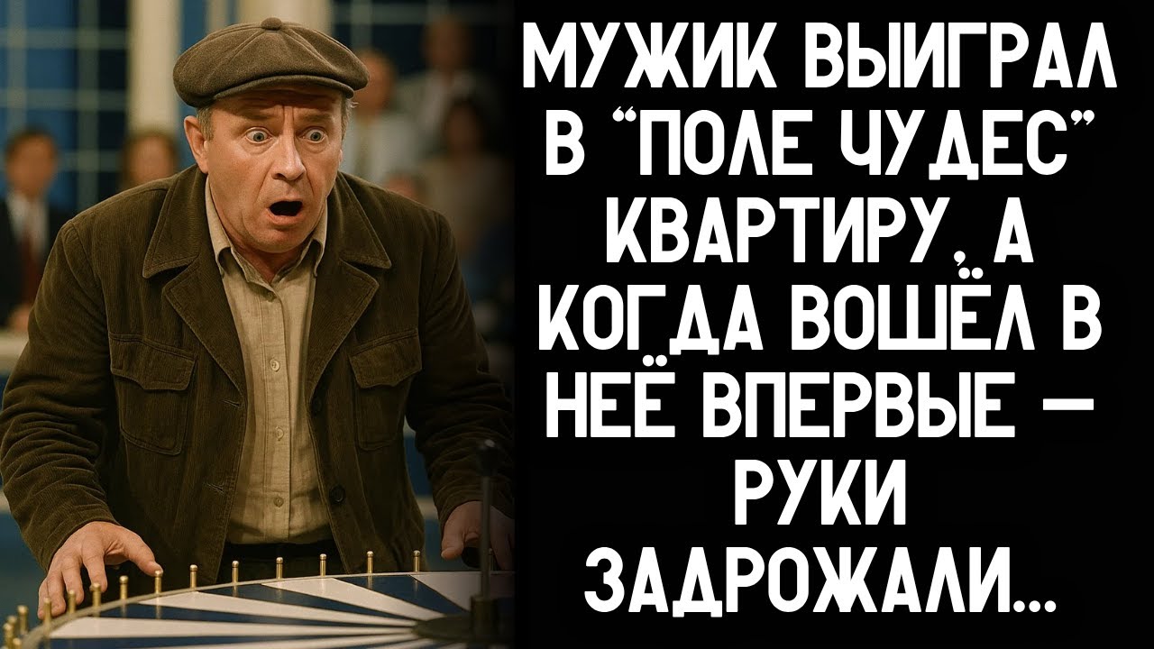 Мужик выиграл в “Поле чудес” квартиру, а когда вошёл в неё впервые — руки задрожали…