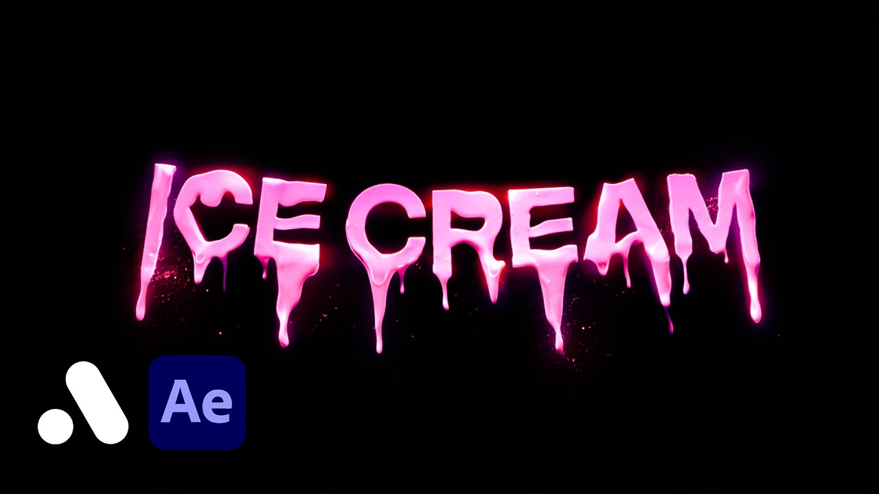 Create Melting Text Effect in After Effects (No plugins) - YouTube