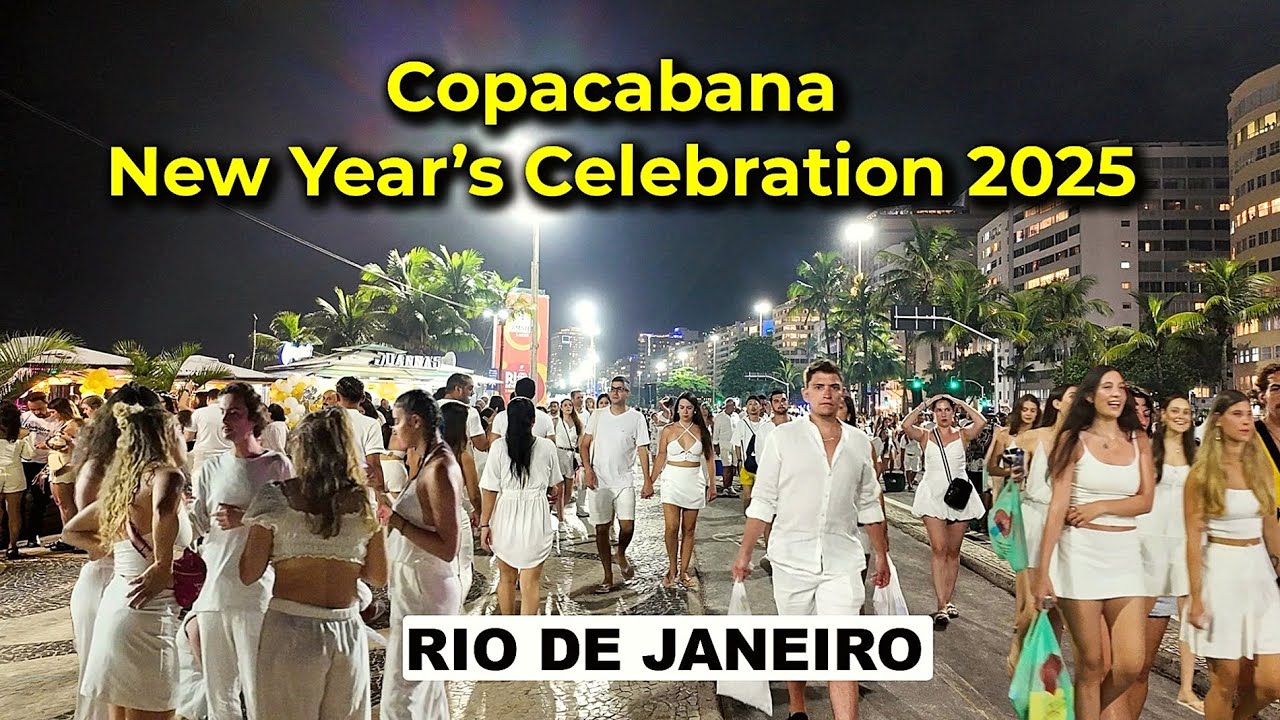 Réveillon em Copacabana 2025 🇧🇷 Ano Novo no Rio de Janeiro, Brasil